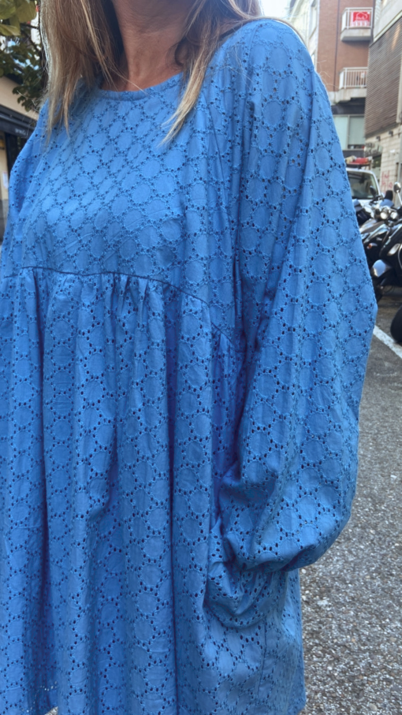 Vestido babydoll azul : FA21PIC26 - TUL - Tienda online de Moda de mujer en  Santander y Bilbao