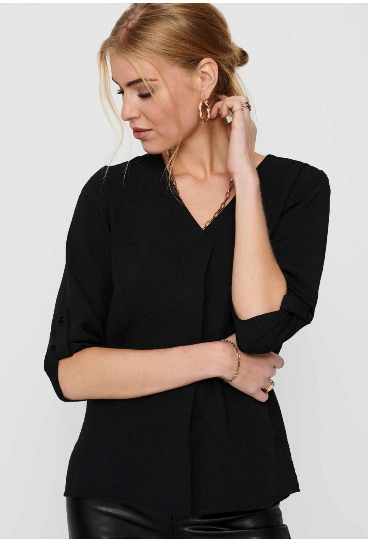 Camisa pico básica 15226911 TUL Tienda online de Moda de mujer en