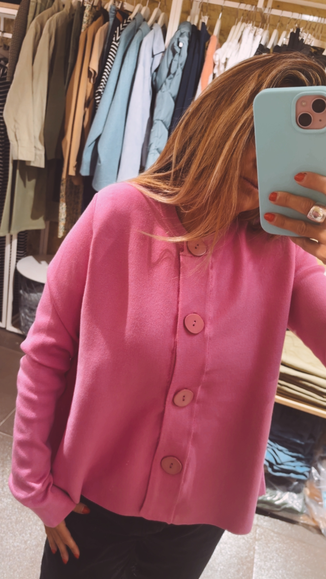 Chaqueta evase rosa 61c10233