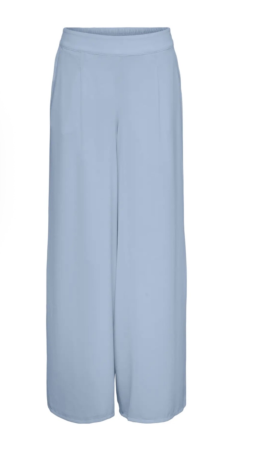 Pantalon gomas suelto azul claro 15359600