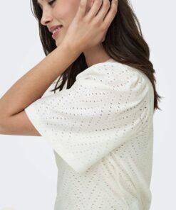 Camiseta guipur blanca :15351919