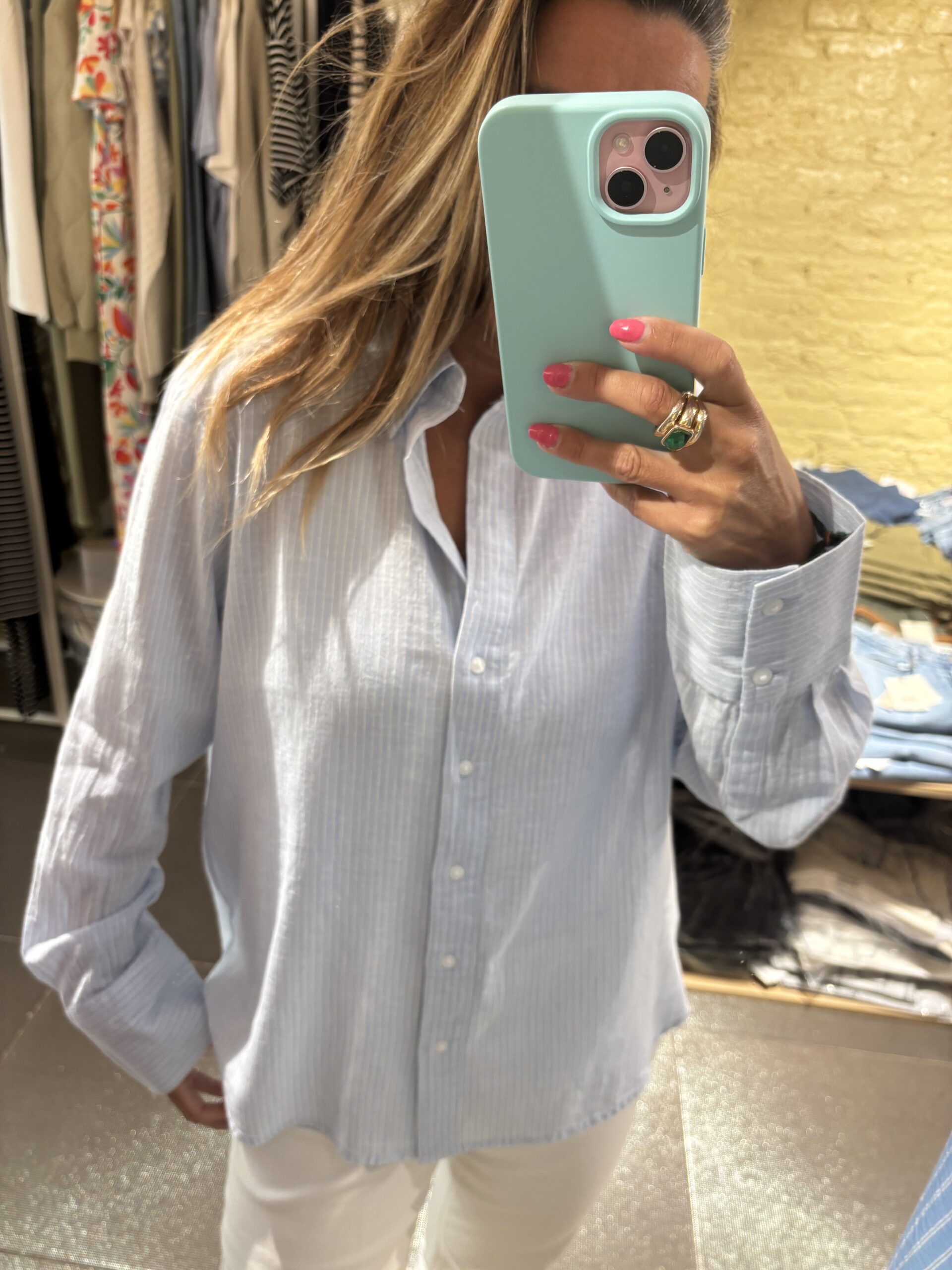Camisa conjunto azul claro :15345487